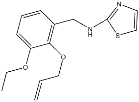 N-[2-(allyloxy)-3-ethoxybenzyl]-N-(1,3-thiazol-2-yl)amine Struktur