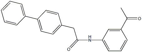 N-(3-acetylphenyl)-2-[1,1'-biphenyl]-4-ylacetamide Struktur