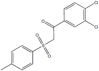 1-(3,4-dichlorophenyl)-2-[(4-methylphenyl)sulfonyl]ethanone Struktur