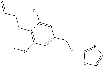 N-[4-(allyloxy)-3-chloro-5-methoxybenzyl]-N-(1,3-thiazol-2-yl)amine Struktur