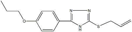 4-[5-(allylsulfanyl)-4H-1,2,4-triazol-3-yl]phenyl propyl ether Struktur