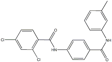 2,4-dichloro-N-[4-(3-toluidinocarbonyl)phenyl]benzamide Struktur