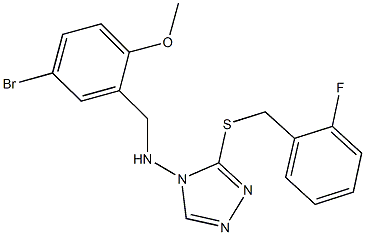 N-(5-bromo-2-methoxybenzyl)-N-{3-[(2-fluorobenzyl)thio]-4H-1,2,4-triazol-4-yl}amine Struktur