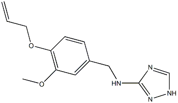 N-[4-(allyloxy)-3-methoxybenzyl]-N-(1H-1,2,4-triazol-3-yl)amine Struktur