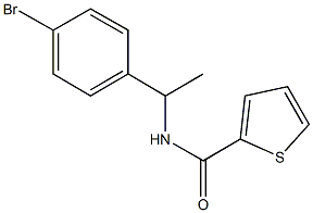 N-[1-(4-bromophenyl)ethyl]-2-thiophenecarboxamide Struktur