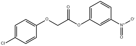 3-nitrophenyl (4-chlorophenoxy)acetate Struktur