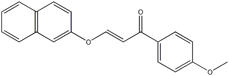 1-(4-methoxyphenyl)-3-(2-naphthyloxy)-2-propen-1-one Struktur