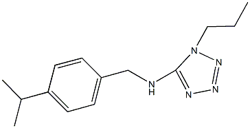 N-(4-isopropylbenzyl)-N-(1-propyl-1H-tetraazol-5-yl)amine Struktur