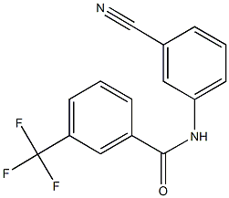 N-(3-cyanophenyl)-3-(trifluoromethyl)benzamide Struktur