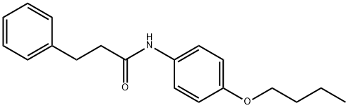 N-(4-butoxyphenyl)-3-phenylpropanamide Struktur