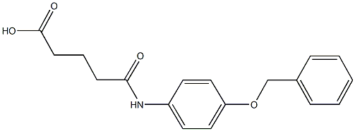 5-[4-(benzyloxy)anilino]-5-oxopentanoic acid Struktur