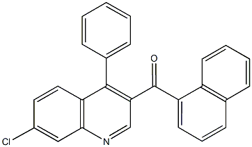 (7-chloro-4-phenyl-3-quinolinyl)(1-naphthyl)methanone Struktur