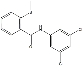 N-(3,5-dichlorophenyl)-2-(methylsulfanyl)benzamide Struktur