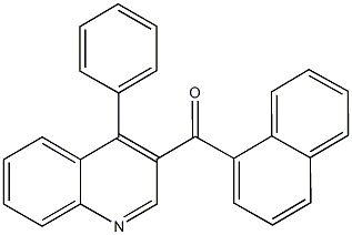 1-naphthyl(4-phenyl-3-quinolinyl)methanone Struktur