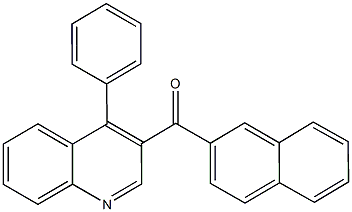 2-naphthyl(4-phenyl-3-quinolinyl)methanone Struktur