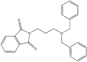 2-[3-(dibenzylamino)propyl]-1H-isoindole-1,3(2H)-dione Struktur