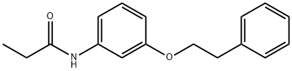 N-[3-(2-phenylethoxy)phenyl]propanamide Struktur