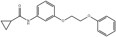 N-[3-(2-phenoxyethoxy)phenyl]cyclopropanecarboxamide Struktur