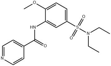 N-{5-[(diethylamino)sulfonyl]-2-methoxyphenyl}isonicotinamide Struktur