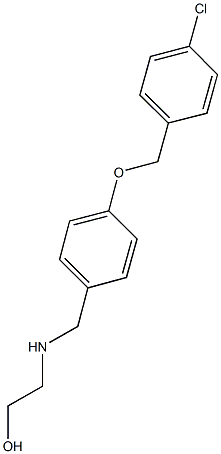 2-({4-[(4-chlorobenzyl)oxy]benzyl}amino)ethanol Struktur