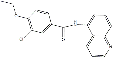 3-chloro-4-ethoxy-N-(5-quinolinyl)benzamide Struktur