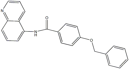 4-(benzyloxy)-N-(5-quinolinyl)benzamide Struktur