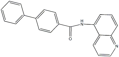 N-(5-quinolinyl)[1,1'-biphenyl]-4-carboxamide Struktur