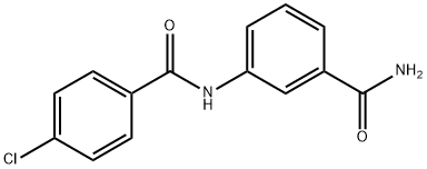 3-[(4-chlorobenzoyl)amino]benzamide Struktur