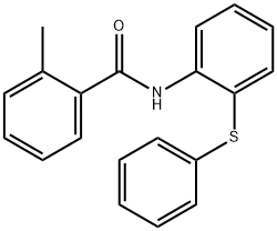 2-methyl-N-[2-(phenylsulfanyl)phenyl]benzamide Struktur