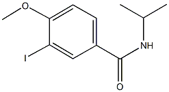 3-iodo-N-isopropyl-4-methoxybenzamide Struktur