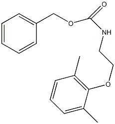 benzyl 2-(2,6-dimethylphenoxy)ethylcarbamate Struktur