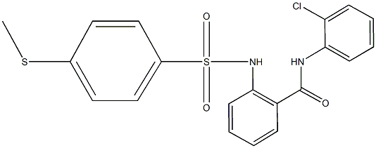 N-(2-chlorophenyl)-2-({[4-(methylsulfanyl)phenyl]sulfonyl}amino)benzamide Struktur