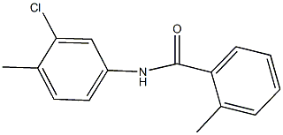 N-(3-chloro-4-methylphenyl)-2-methylbenzamide Struktur