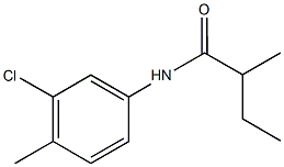 N-(3-chloro-4-methylphenyl)-2-methylbutanamide Struktur