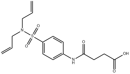 4-{4-[(diallylamino)sulfonyl]anilino}-4-oxobutanoic acid Struktur