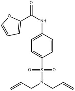 N-{4-[(diallylamino)sulfonyl]phenyl}-2-furamide Struktur