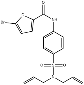 5-bromo-N-{4-[(diallylamino)sulfonyl]phenyl}-2-furamide Struktur