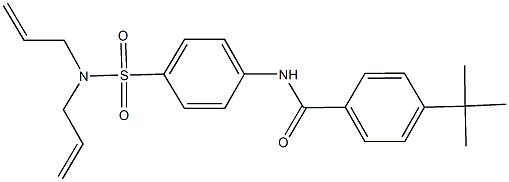 4-tert-butyl-N-{4-[(diallylamino)sulfonyl]phenyl}benzamide Struktur