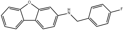 N-dibenzo[b,d]furan-3-yl-N-(4-fluorobenzyl)amine Struktur