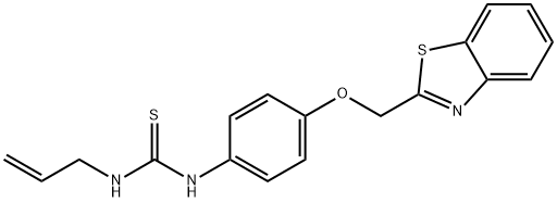 N-allyl-N'-[4-(1,3-benzothiazol-2-ylmethoxy)phenyl]thiourea Struktur