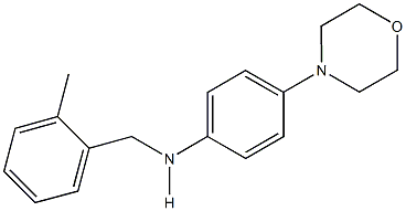 N-(2-methylbenzyl)-N-[4-(4-morpholinyl)phenyl]amine Struktur