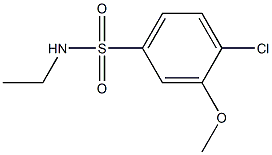 4-chloro-N-ethyl-3-methoxybenzenesulfonamide Struktur