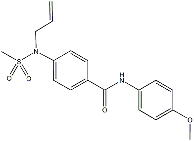 4-[allyl(methylsulfonyl)amino]-N-(4-methoxyphenyl)benzamide Struktur