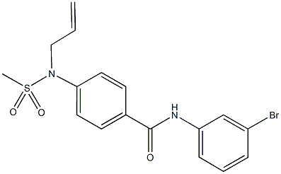 4-[allyl(methylsulfonyl)amino]-N-(3-bromophenyl)benzamide Struktur