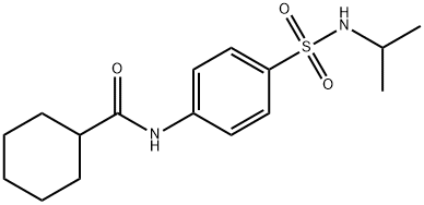 N-{4-[(isopropylamino)sulfonyl]phenyl}cyclohexanecarboxamide Struktur