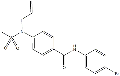 4-[allyl(methylsulfonyl)amino]-N-(4-bromophenyl)benzamide Struktur