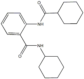 N-cyclohexyl-2-[(cyclohexylcarbonyl)amino]benzamide Struktur