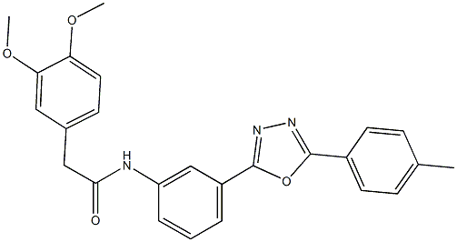 2-(3,4-dimethoxyphenyl)-N-{3-[5-(4-methylphenyl)-1,3,4-oxadiazol-2-yl]phenyl}acetamide Struktur