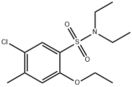 5-chloro-2-ethoxy-N,N-diethyl-4-methylbenzenesulfonamide Struktur