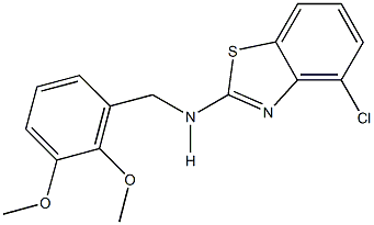 N-(4-chloro-1,3-benzothiazol-2-yl)-N-(2,3-dimethoxybenzyl)amine Struktur